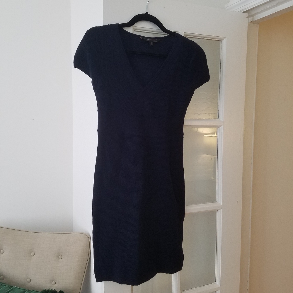 BCBG merino wool ribbed dress